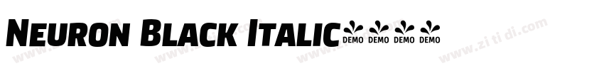 Neuron Black Italic字体转换